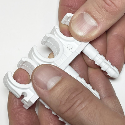 Будкрам купити Кліпса із дюбелем для металопластикової труби, 16 мм Sanpol Кліпса із дюбелем для металопластикової труби, 16 мм Sanpol 4