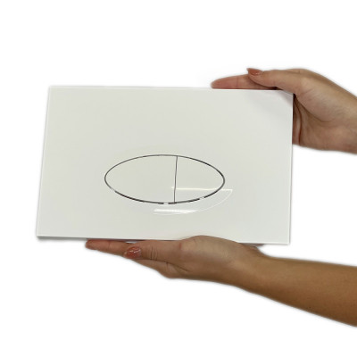 Будкрам купить Кнопка смыва для инсталляции 3/6Л, овальная, белый Sanpreis Кнопка смыва для инсталляции 3/6Л, овальная, белый Sanpreis 2