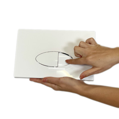 Будкрам купить Кнопка смыва для инсталляции 3/6Л, овальная, белый Sanpreis Кнопка смыва для инсталляции 3/6Л, овальная, белый Sanpreis 5