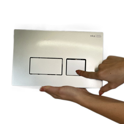 Будкрам купить Кнопка смыва для инсталляции 3/6Л, прямоугольная, хром сатин Sanpreis Кнопка смыва для инсталляции 3/6Л, прямоугольная, хром сатин Sanpreis 3