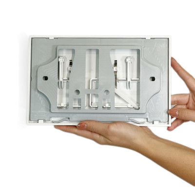 Будкрам купить Кнопка смыва для инсталляции 3/6Л, прямоугольная, белый Sanpreis Кнопка смыва для инсталляции 3/6Л, прямоугольная, белый Sanpreis 4