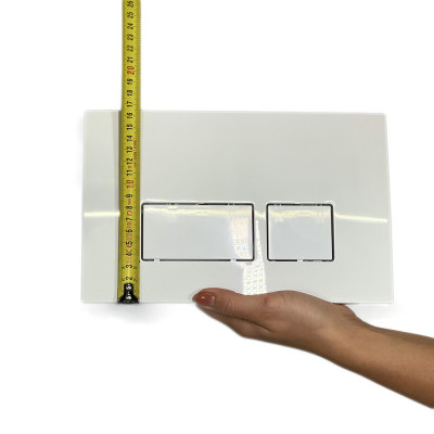 Будкрам купить Кнопка смыва для инсталляции 3/6Л, прямоугольная, белый Sanpreis Кнопка смыва для инсталляции 3/6Л, прямоугольная, белый Sanpreis 5