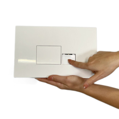 Будкрам купити Кнопка змиву для інсталяції 3/6Л, квадратна, білий Sanpreis Кнопка змиву для інсталяції 3/6Л, квадратна, білий Sanpreis 4