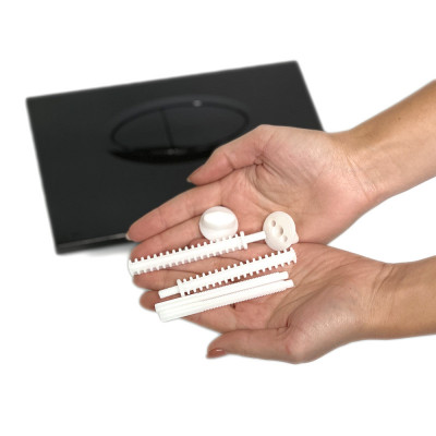 Будкрам купити Кнопка змиву для інсталяції 3/6Л, овальна, темно-сірий Sanpreis Кнопка змиву для інсталяції 3/6Л, овальна, темно-сірий Sanpreis 4