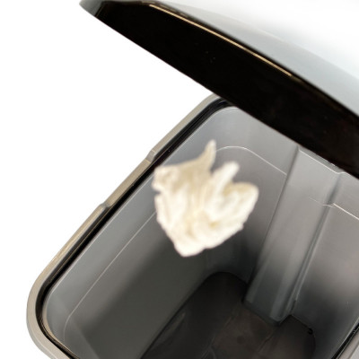 Будкрам купить Пластиковое ведро для мусора с педалью 50 Л, прямоугольное, серый Afacan Plastik Пластиковое ведро для мусора с педалью 50 Л, прямоугольное, серый Afacan Plastik 4