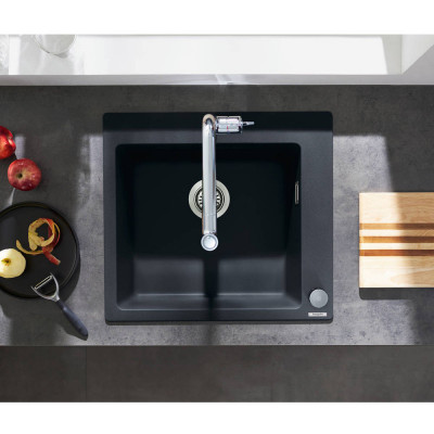 Будкрам купити Мийка кухонна S510-F450 на стільницю, 560х510, штучний камінь, колір графіт Hansgrohe Мийка кухонна S510-F450 на стільницю, 560х510, штучний камінь, колір графіт Hansgrohe 2