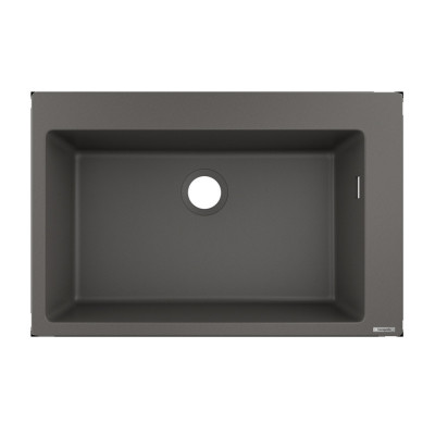Будкрам купить Кухонная мойка S510-F660 на столешницу, 770х510, искусственный камень, цвет серый  Hansgrohe