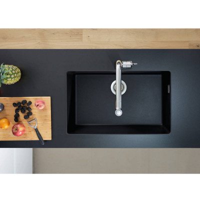 Будкрам купить Кухонная мойка S510-U660 под столешницу 710х450, искусственный камень, цвет графит  Hansgrohe Кухонная мойка S510-U660 под столешницу 710х450, искусственный камень, цвет графит  Hansgrohe 3