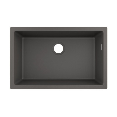 Будкрам купить Кухонная мойка S510-U660 под столешницу 710х450, искусственный камень, цвет серый  Hansgrohe