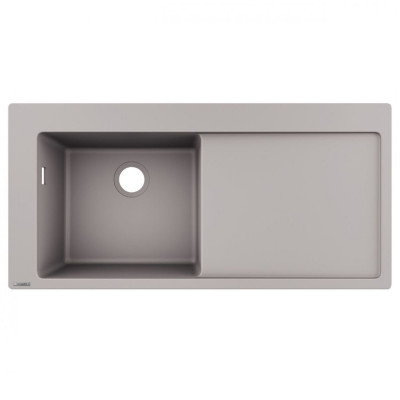 Будкрам купить Кухонная мойка S5110-F450 на столешницу, 1050х510, искусственный камень, цвет бетон  Hansgrohe