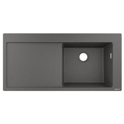 Будкрам купить Кухонная мойка S514-F450 на столешницу, 1050х510, искусственный камень, цвет серый  Hansgrohe