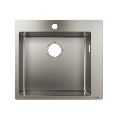 Будкрам купить Кухонная мойка S711-F450 под столешницу, 550х500, нержавеющая сталь  Hansgrohe