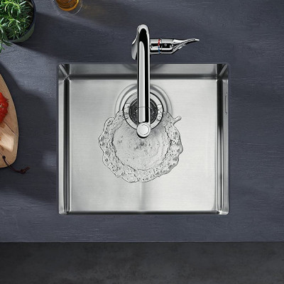 Будкрам купить Кухонная мойка S719-U400 под столешницу, 450х450, нержавеющая сталь  Hansgrohe Кухонная мойка S719-U400 под столешницу, 450х450, нержавеющая сталь  Hansgrohe 3