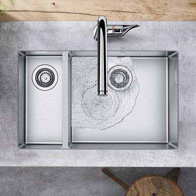 Будкрам купить Кухонная мойка S719-U655 под столешницу на две чаши, 705х450, нержавеющая сталь  Hansgrohe Кухонная мойка S719-U655 под столешницу на две чаши, 705х450, нержавеющая сталь  Hansgrohe 3