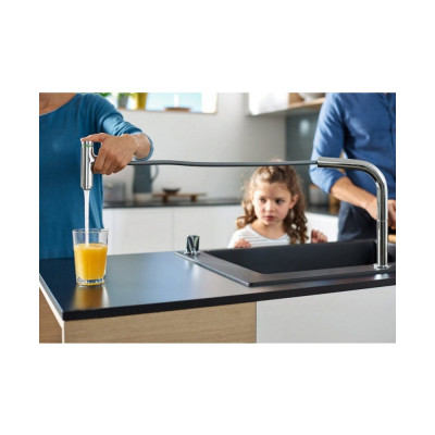 Будкрам купити Кухонна мийка із змішувачем COMBI C51-F450-06 на стільницю 560x510, колір графіт Hansgrohe Кухонна мийка із змішувачем COMBI C51-F450-06 на стільницю 560x510, колір графіт Hansgrohe 3