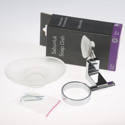 Будкрам купити Мильниця настінна F1, овальна, скло Maxiflow Мильниця настінна F1, овальна, скло Maxiflow 2