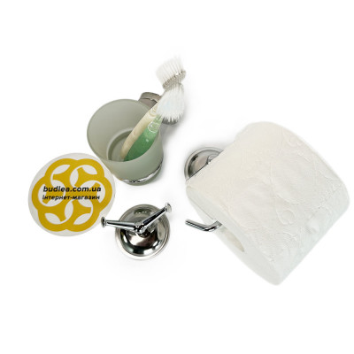 Будкрам купити Набір аксесуарів для ванної кімнати 3в1 Venus, нержавіюча сталь Sanpreis