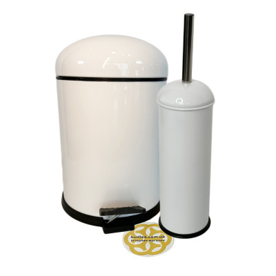 Будкрам купити Набір для ванної кімнати з йоржиком, відро з мікроліфтом 5Л, білий Efor