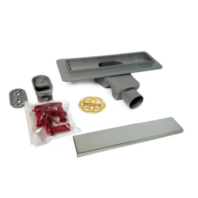 Будкрам купить Трап для душа LUNA GALA ROTATION 30 см с фланцем, решетка под плитку, поворотный сифон, двойной затвор Sanpreis Трап для душа LUNA GALA ROTATION 30 см с фланцем, решетка под плитку, поворотный сифон, двойной затвор Sanpreis 2