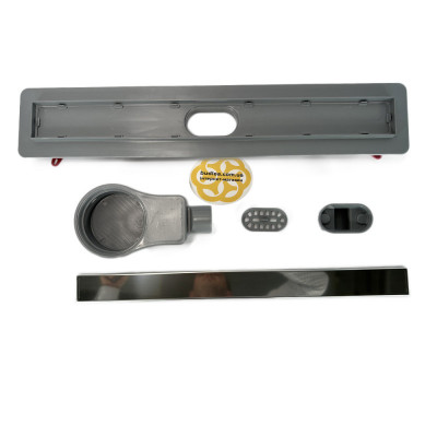 Будкрам купить Трап для душа LUNA GALA ROTATION 60 см с фланцем, решетка под плитку, поворотный сифон, двойной затвор Sanpreis Трап для душа LUNA GALA ROTATION 60 см с фланцем, решетка под плитку, поворотный сифон, двойной затвор Sanpreis 3