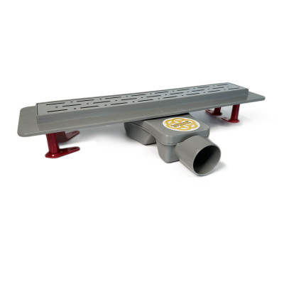 Будкрам купити Трап для душу LUNA ROTATION 40 см з фланцем, сітка дощ, поворотний сифон, подвійний затвор Sanpreis