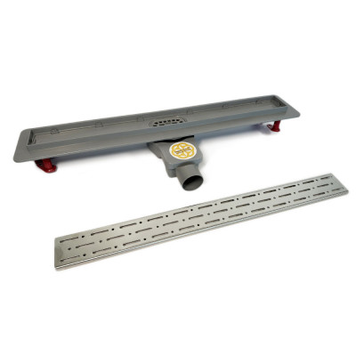 Будкрам купити Трап для душу LUNA ROTATION 60 см з фланцем, сітка дощ, поворотний сифон, подвійний затвор Sanpreis