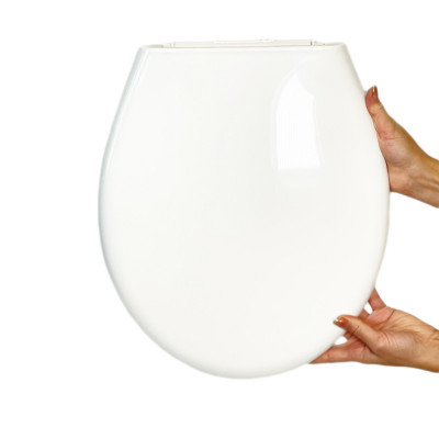 Будкрам купити Кришка для унітазу з мікроліфтом Akdeniz, термопласт Sanpreis Кришка для унітазу з мікроліфтом Akdeniz, термопласт Sanpreis 2