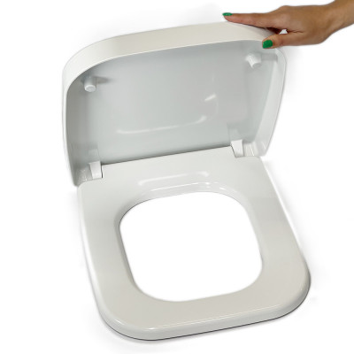 Будкрам купити Кришка для унітазу з мікроліфтом EVO, дюропласт Sanpreis Кришка для унітазу з мікроліфтом EVO, дюропласт Sanpreis 4