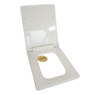 Будкрам купити Кришка для унітазу з мікроліфтом Kare Slim, дюропласт Sanpreis Кришка для унітазу з мікроліфтом Kare Slim, дюропласт Sanpreis 8