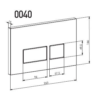 Будкрам купить Кнопка смыва для инсталляции 3/6Л, прямоугольная, хром сатин Sanpreis Кнопка смыва для инсталляции 3/6Л, прямоугольная, хром сатин Sanpreis 5