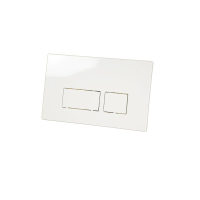 Будкрам купити Кнопка змиву для інсталяції 3/6Л, прямокутна, білий Sanpreis