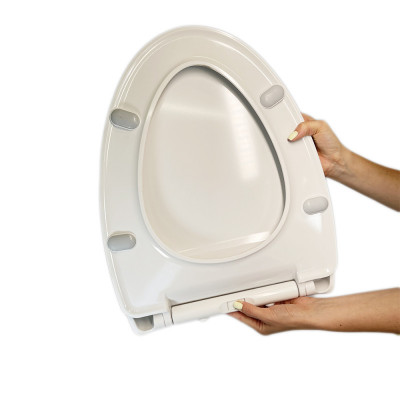 Будкрам купити Сидіння для унітазу із мікроліфтом Mole, дюропласт Sanpreis Сидіння для унітазу із мікроліфтом Mole, дюропласт Sanpreis 3