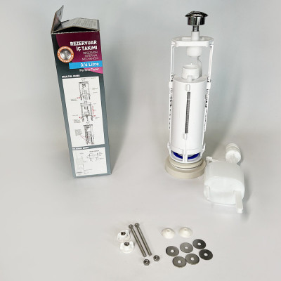 Будкрам купити Зливний механізм для змивного бачка Perfect Float з подвійним зливом клапан нижньої подачі води, 3/6 Зливний механізм для змивного бачка Perfect Float з подвійним зливом клапан нижньої подачі води, 3/6 6