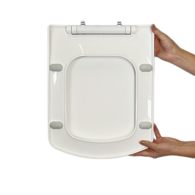 Будкрам купити Сидіння для унітазу з мікроліфтом Slim Kare, термопласт Sanpreis Сидіння для унітазу з мікроліфтом Slim Kare, термопласт Sanpreis 2