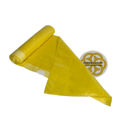 Будкрам купити Сміттєві пакети із затяжкою 40 Л, 40 мкм, рулон 15 шт, жовтий, аромат лимон Sanpreis Сміттєві пакети із затяжкою 40 Л, 40 мкм, рулон 15 шт, жовтий, аромат лимон Sanpreis 4