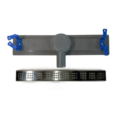 Будкрам купить Душевой  трап PERA LEGAL 60 см, горизонтальный, с фланцем, поворотный сифон, решётка квадрат Sanpreis Душевой  трап PERA LEGAL 60 см, горизонтальный, с фланцем, поворотный сифон, решётка квадрат Sanpreis 3