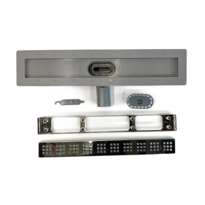 Будкрам купить Душевой  трап PERA LEGAL 60 см, горизонтальный, с фланцем, поворотный сифон, решётка квадрат Sanpreis Душевой  трап PERA LEGAL 60 см, горизонтальный, с фланцем, поворотный сифон, решётка квадрат Sanpreis 2