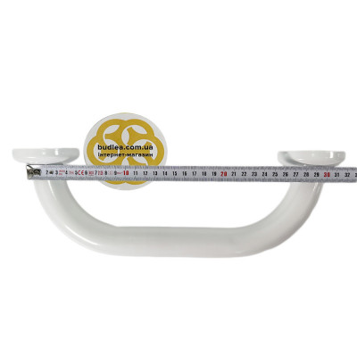 Будкрам купить Поручень для ванны прямой 30 см, нержавеющая сталь, D32 мм, белый Sanpreis Поручень для ванны прямой 30 см, нержавеющая сталь, D32 мм, белый Sanpreis 4