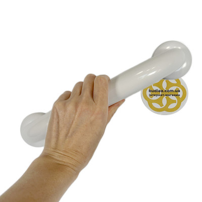 Будкрам купить Поручень для ванны прямой 30 см, нержавеющая сталь, D32 мм, белый Sanpreis Поручень для ванны прямой 30 см, нержавеющая сталь, D32 мм, белый Sanpreis 5