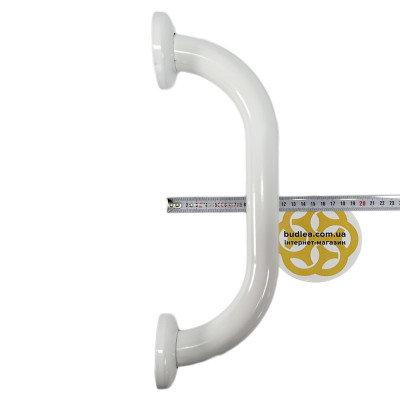 Будкрам купить Поручень для ванны прямой 30 см, нержавеющая сталь, D32 мм, белый Sanpreis Поручень для ванны прямой 30 см, нержавеющая сталь, D32 мм, белый Sanpreis 3