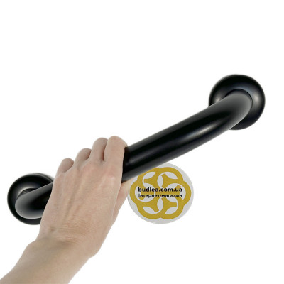 Будкрам купить Поручень для ванны прямой 30 см, нержавеющая сталь, D32 мм, черный Sanpreis Поручень для ванны прямой 30 см, нержавеющая сталь, D32 мм, черный Sanpreis 4