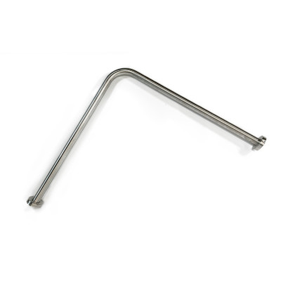 Будкрам купити Поручень для ванної Г-подібна підлога-стіна 75х75 см, нержавіюча сталь, D32 Sanpreis