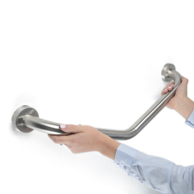 Будкрам купить Поручень для ванной, угловой 18х50х10 см, нержавеющая сталь, D25 мм Sanpreis Поручень для ванной, угловой 18х50х10 см, нержавеющая сталь, D25 мм Sanpreis 4