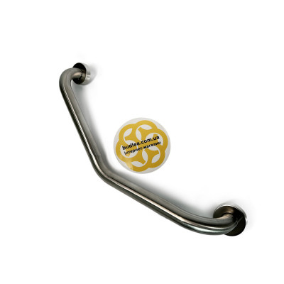 Будкрам купить Поручень для ванной, угловой 18х50х10 см, нержавеющая сталь, D32 мм Sanpreis Поручень для ванной, угловой 18х50х10 см, нержавеющая сталь, D32 мм Sanpreis 2