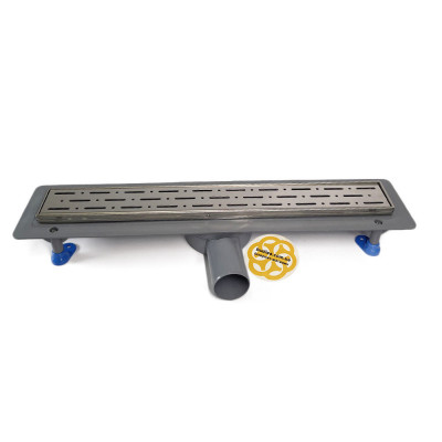 Будкрам купить Душевой канал PRIME LEGAL 50 см, горизонтальный, поворотный сифон, решётка дождь Sanpreis