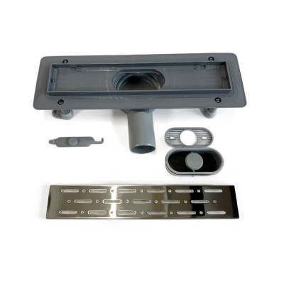 Будкрам купити Душовий трап PRIME LINE 33 см, горизонтальний, грати дощ, без мембрани Sanpreis Душовий трап PRIME LINE 33 см, горизонтальний, грати дощ, без мембрани Sanpreis 2