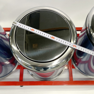 Будкрам купити Контейнери для сміття 3 в 1, нержавіюча сталь, з поворотною кришкою Sanpreis Контейнери для сміття 3 в 1, нержавіюча сталь, з поворотною кришкою Sanpreis 5