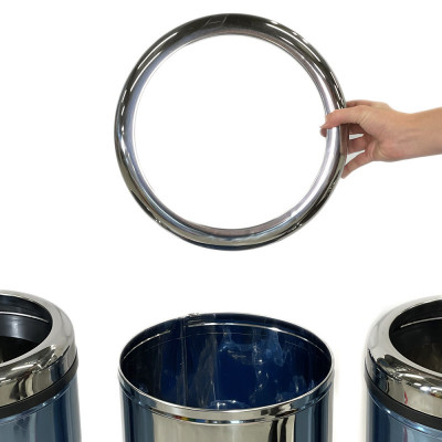 Будкрам купити Контейнери для сміття 4 в 1, нержавіюча сталь, без кришки з притискним кільцем Sanpreis Контейнери для сміття 4 в 1, нержавіюча сталь, без кришки з притискним кільцем Sanpreis 2