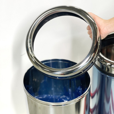 Будкрам купити Контейнери для сміття 3 в 1, нержавіюча сталь, без кришки з притискним кільцем Sanpreis Контейнери для сміття 3 в 1, нержавіюча сталь, без кришки з притискним кільцем Sanpreis 2