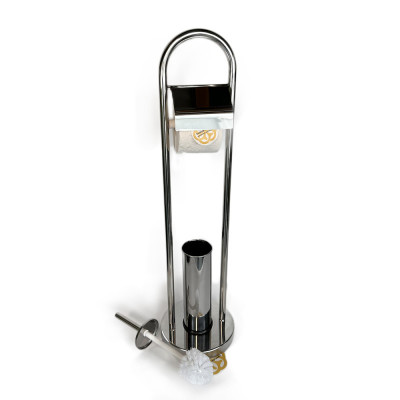 Будкрам купити Єршик для унітазу підлоговий з утримувачем для туалетного паперу, нержавіюча сталь Sanpreis Єршик для унітазу підлоговий з утримувачем для туалетного паперу, нержавіюча сталь Sanpreis 2